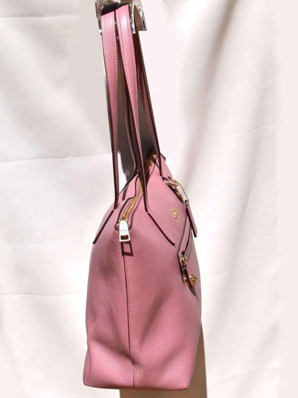 Coach Taylor Tote 38312 Vintage Mauve Pebbled Leather Bag NWOT